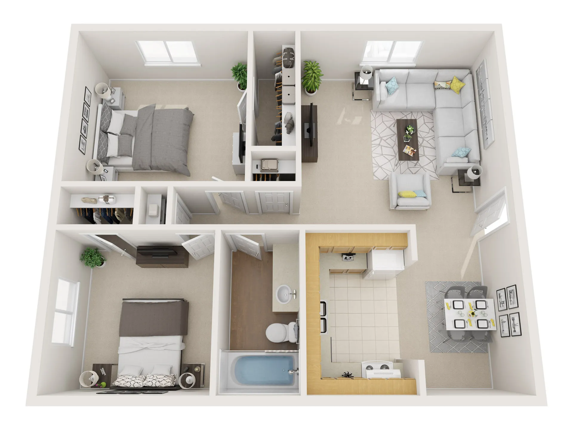 2 Bedroom/ 1 Bath