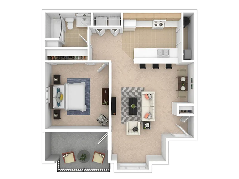 1 Bed 1 Bath
