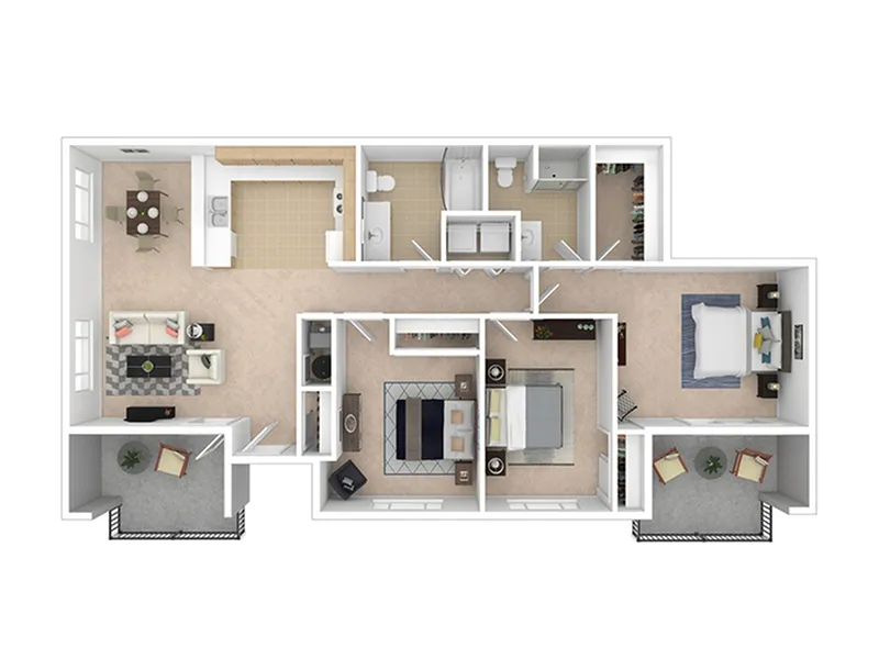 3 Bed 2 Bath