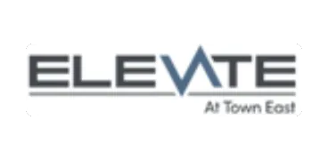Modern logo for Elevate At Town East, showcasing sophistication and style.