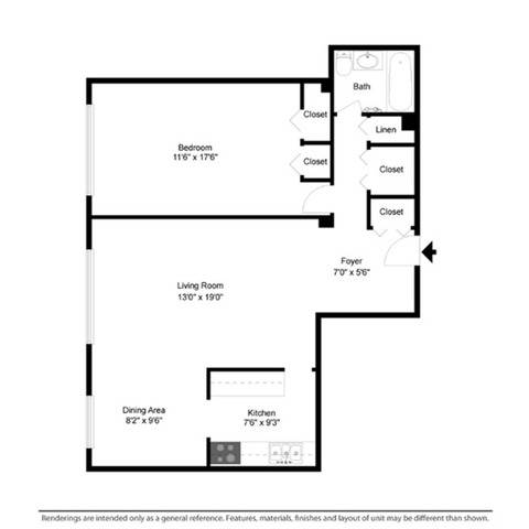 1 Bedroom 1 Bath