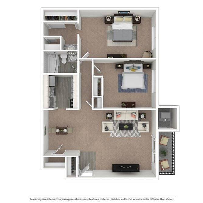 GoshenTerrace 2BD 1Bath 940sqft