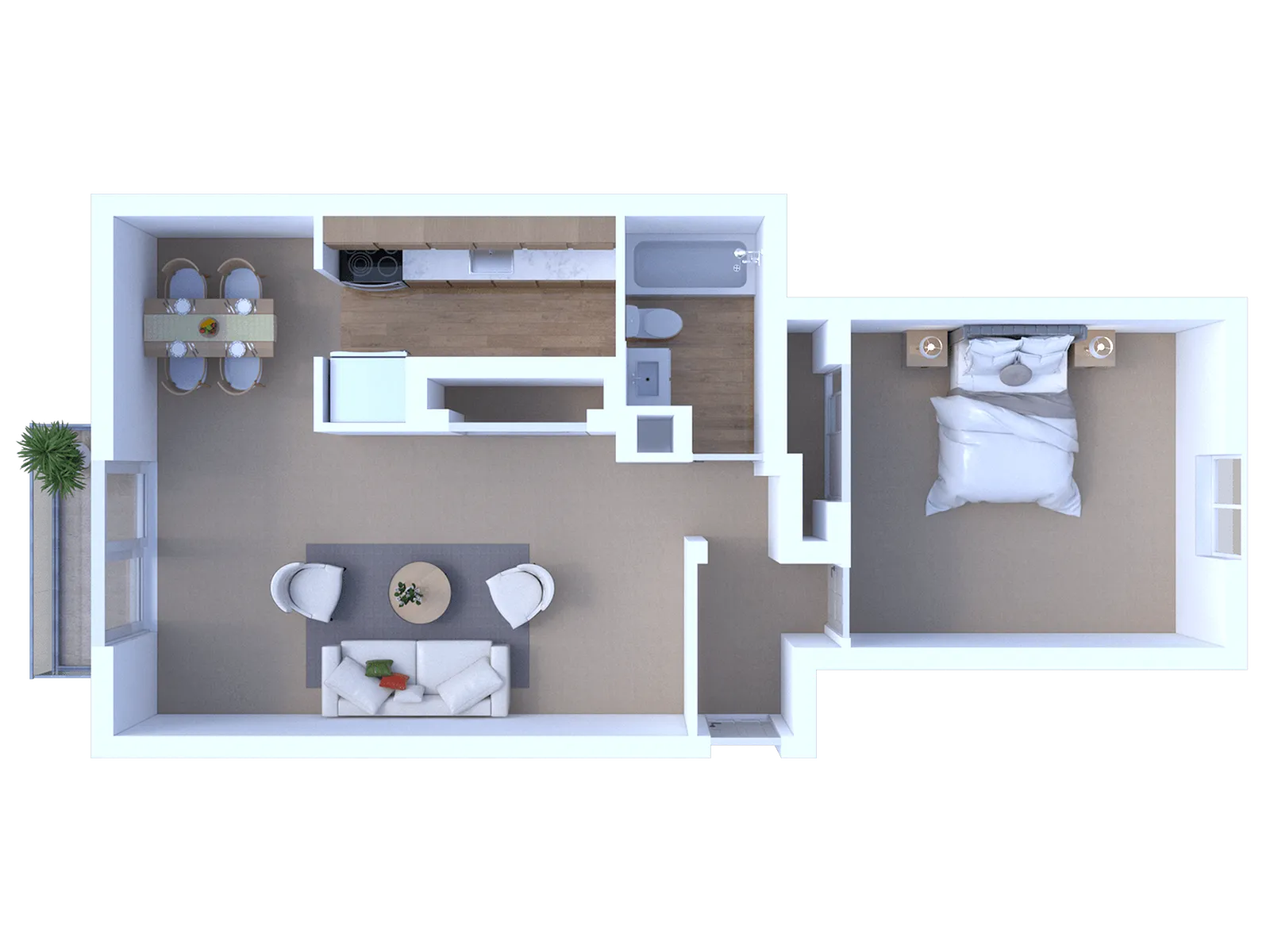 GoshenTerrace 1BD 1Bath 840sqft