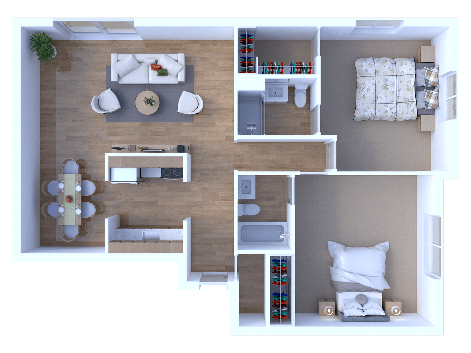 GoshenTerrace 2BD 2Bath 995sqft