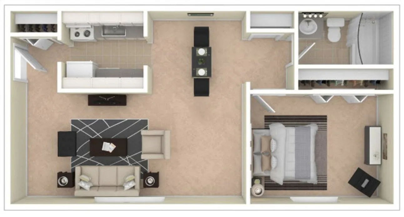 BradfieldCourt 1BD 1Bath 660sqft