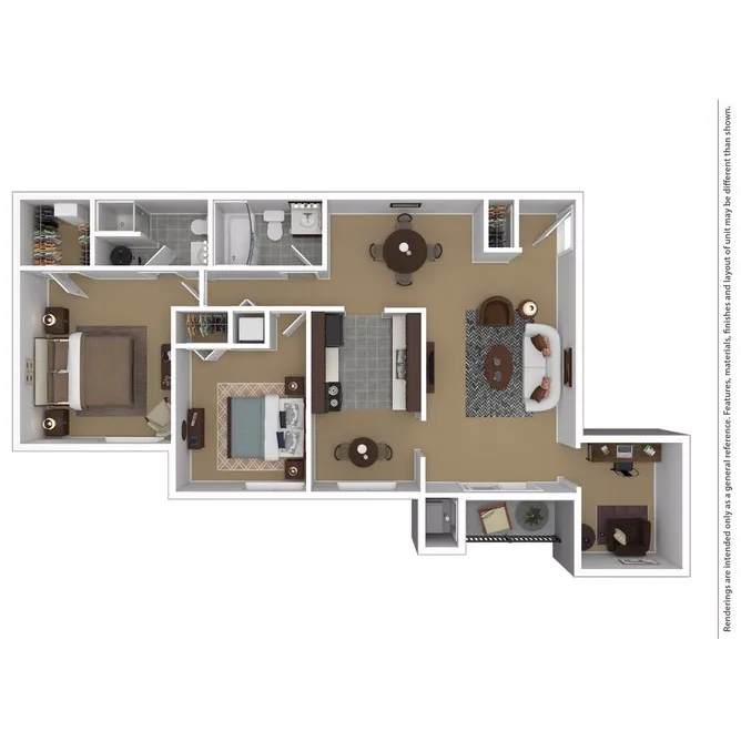 3DWillowdale 2BD 2Bath 1067sqft
