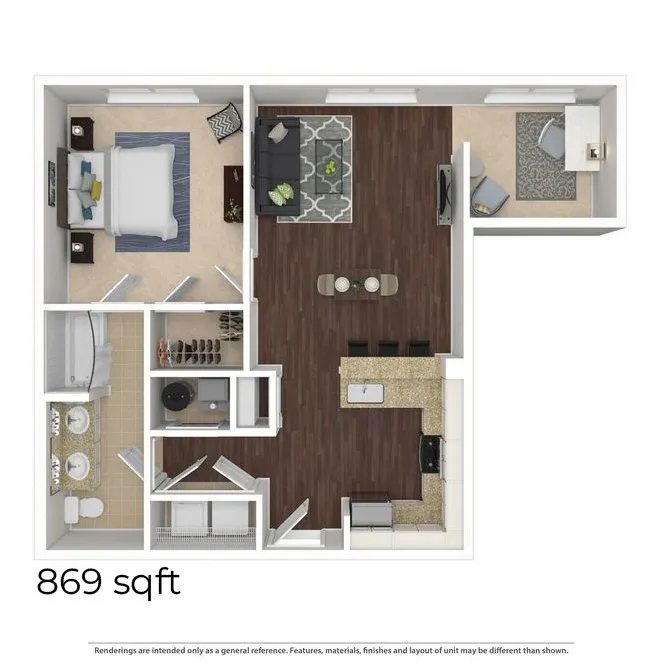 Athens 1BD 1Bath 869sqft