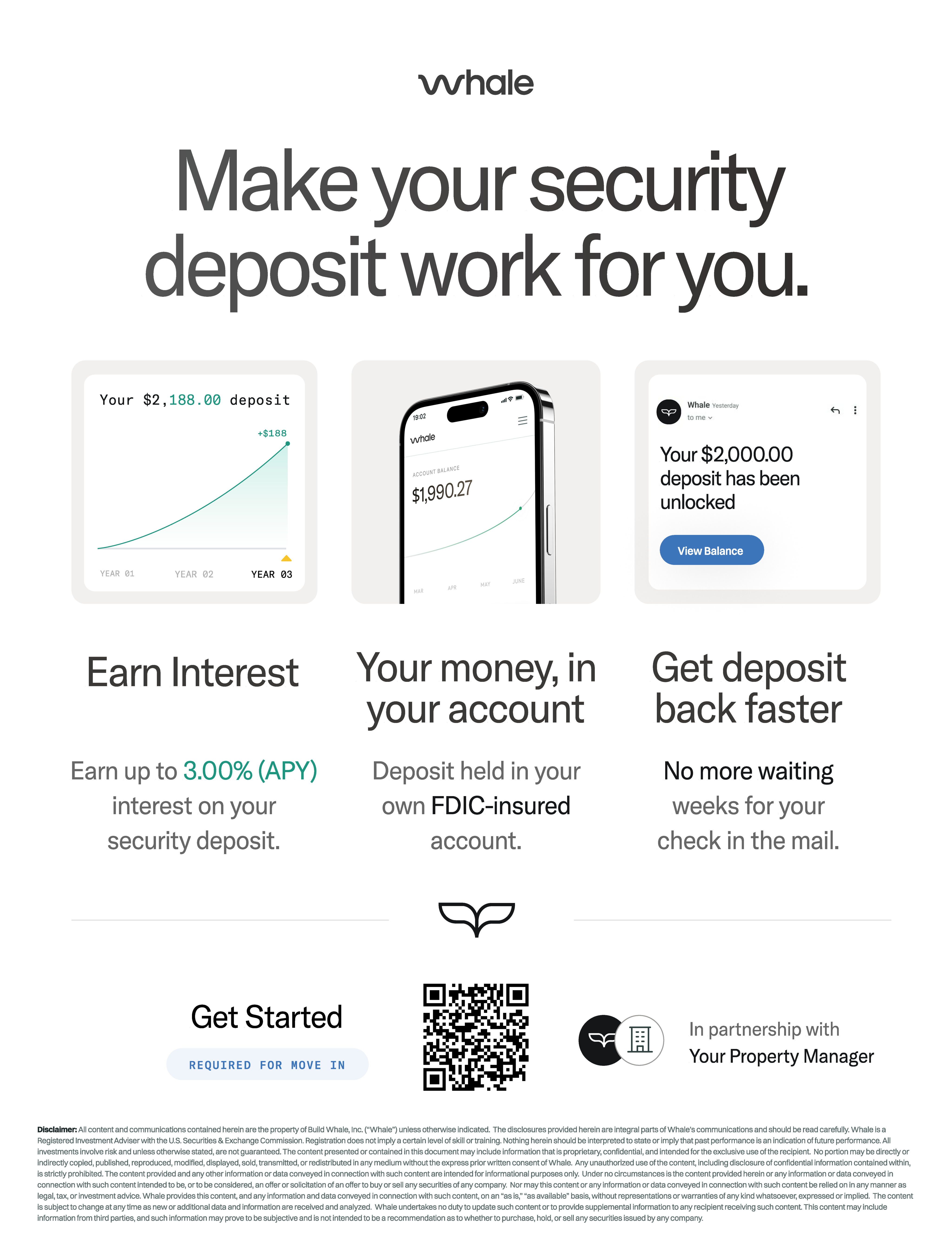 Visionary banking ad featuring secure deposit growth, FDIC-insured accounts, and fast fund access, highlighting user-friendly mobile app interface.