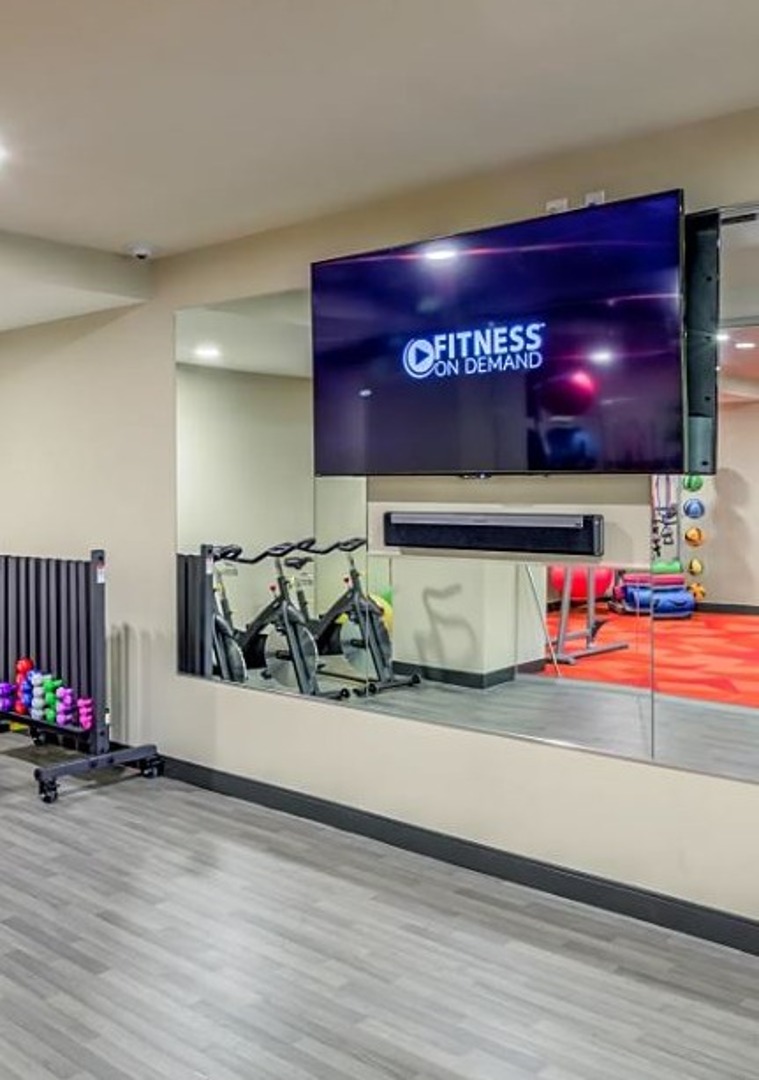 Fitness Center with fitness on demand, cardio equipment, free weights and more