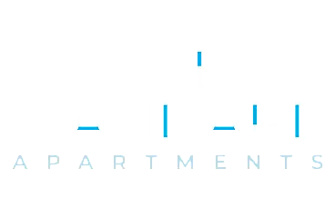 Minimalistic logo design for The Standard Apartments, emphasizing modern typography.