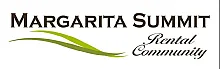 Elegant Margarita Summit Rental Community logo featuring stylish green curves.