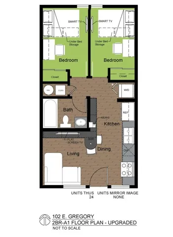 102 Gregory 2 Bed Floorplan A1