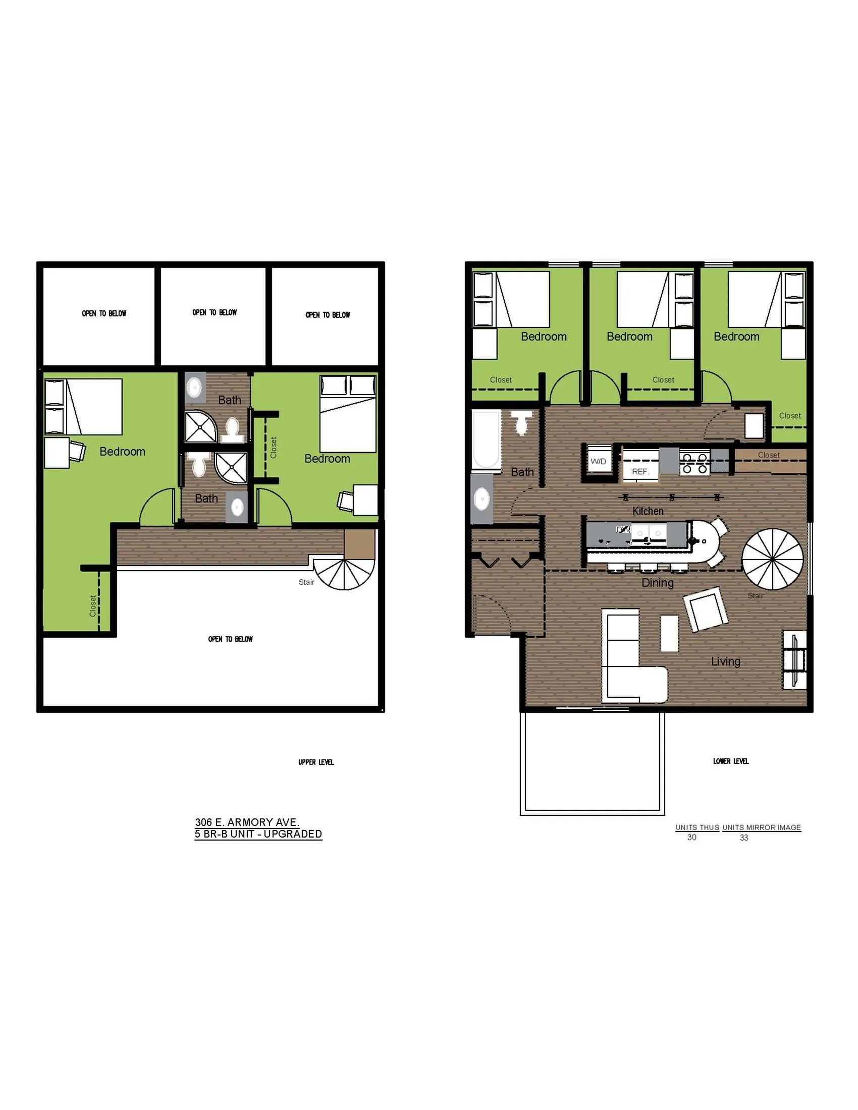 306 Armory 5 Bed Floorplan B