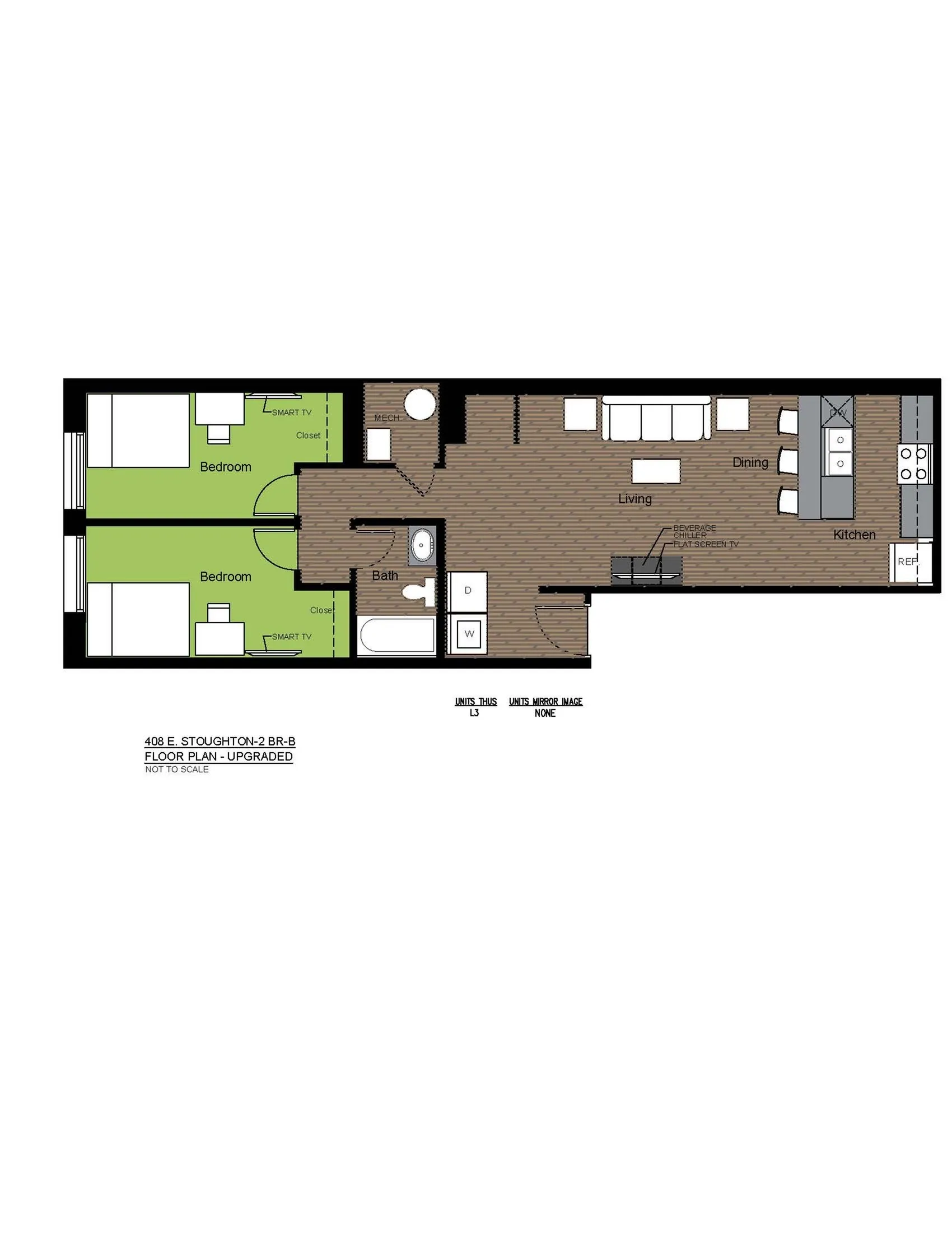 408 Stoughton 2 Bed Floorplan B