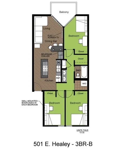 501 Healey 3 Bed Floorplan B