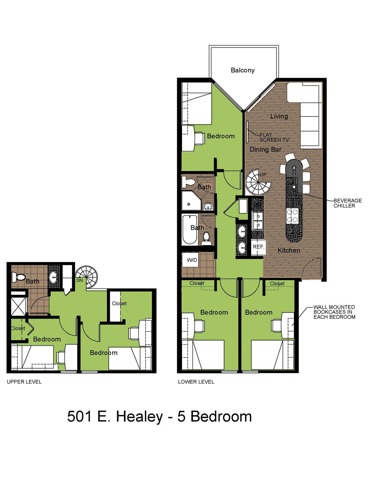 501 Healey 5 Bed Standard Floorplan