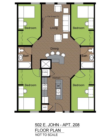 502 John 4 Bed Standard Floorplan