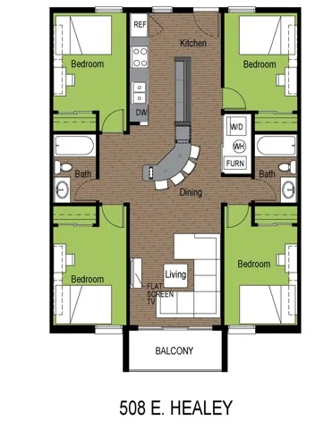 508 Healey 4 Bed Standard Floorplan
