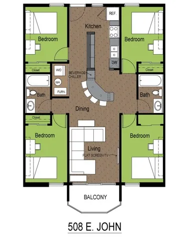 508 John 4 Bed Standard Floorplan