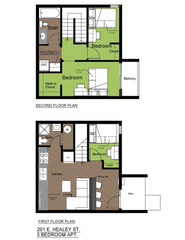 201 Healey 3 Bed Upgraded Floorplan