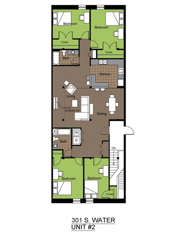 301 Water 4 Bed Floorplan 2