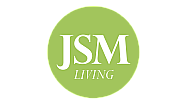 Vibrant green JSM Living logo showcasing elegant, modern typography.
