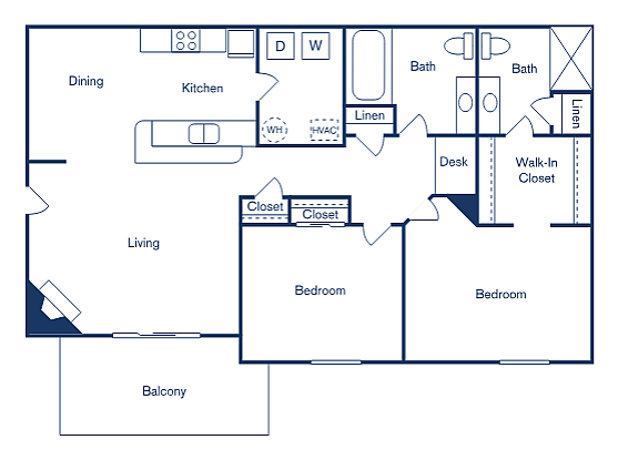2x2   -  1,007 SQ FT