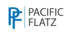 Modern Pacific Flatz logo with sleek blue and grey design elements.
