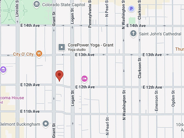Prime city map highlighting vibrant neighborhood streets, nearby amenities, and lush green parks.