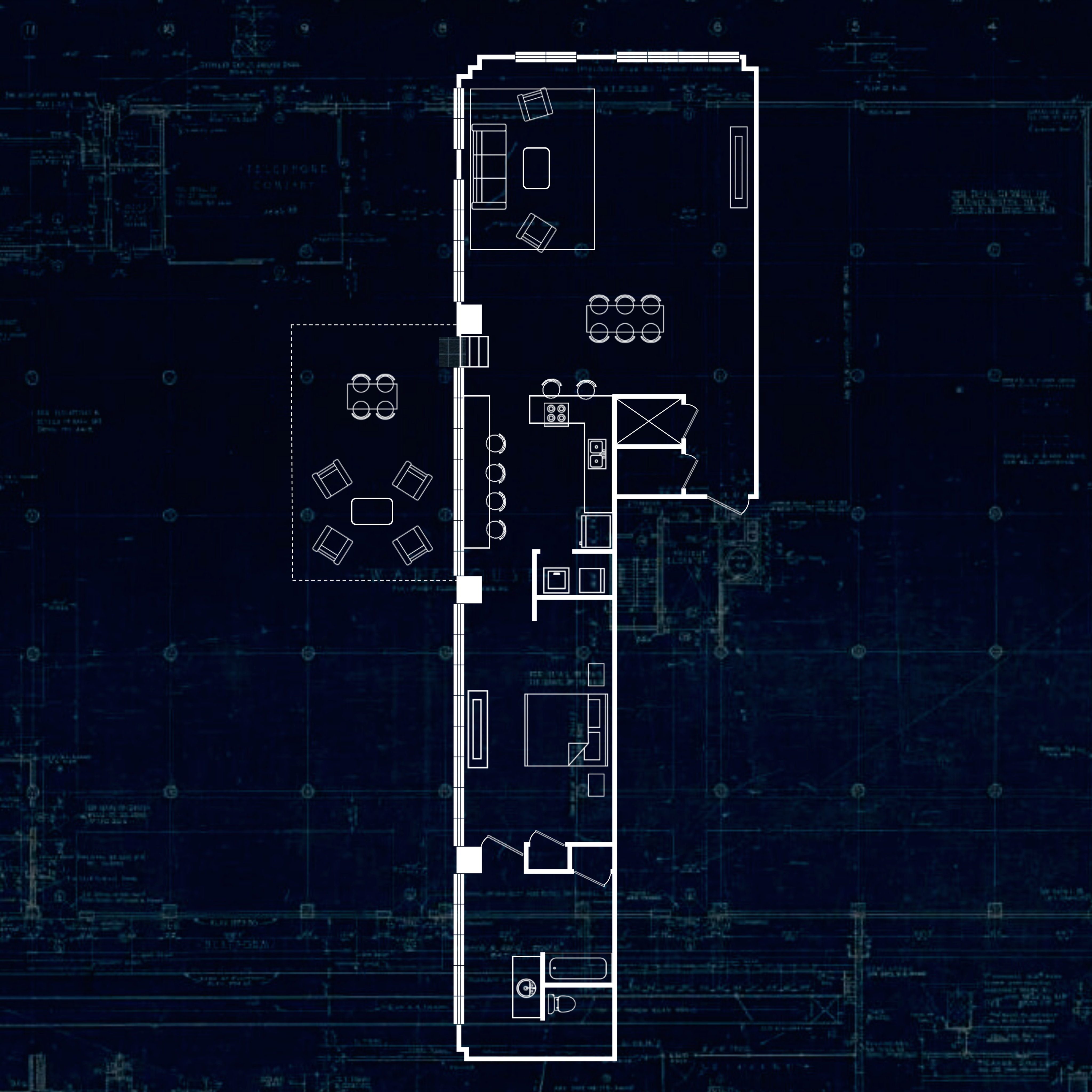 1 Bedroom W (The Strowger)