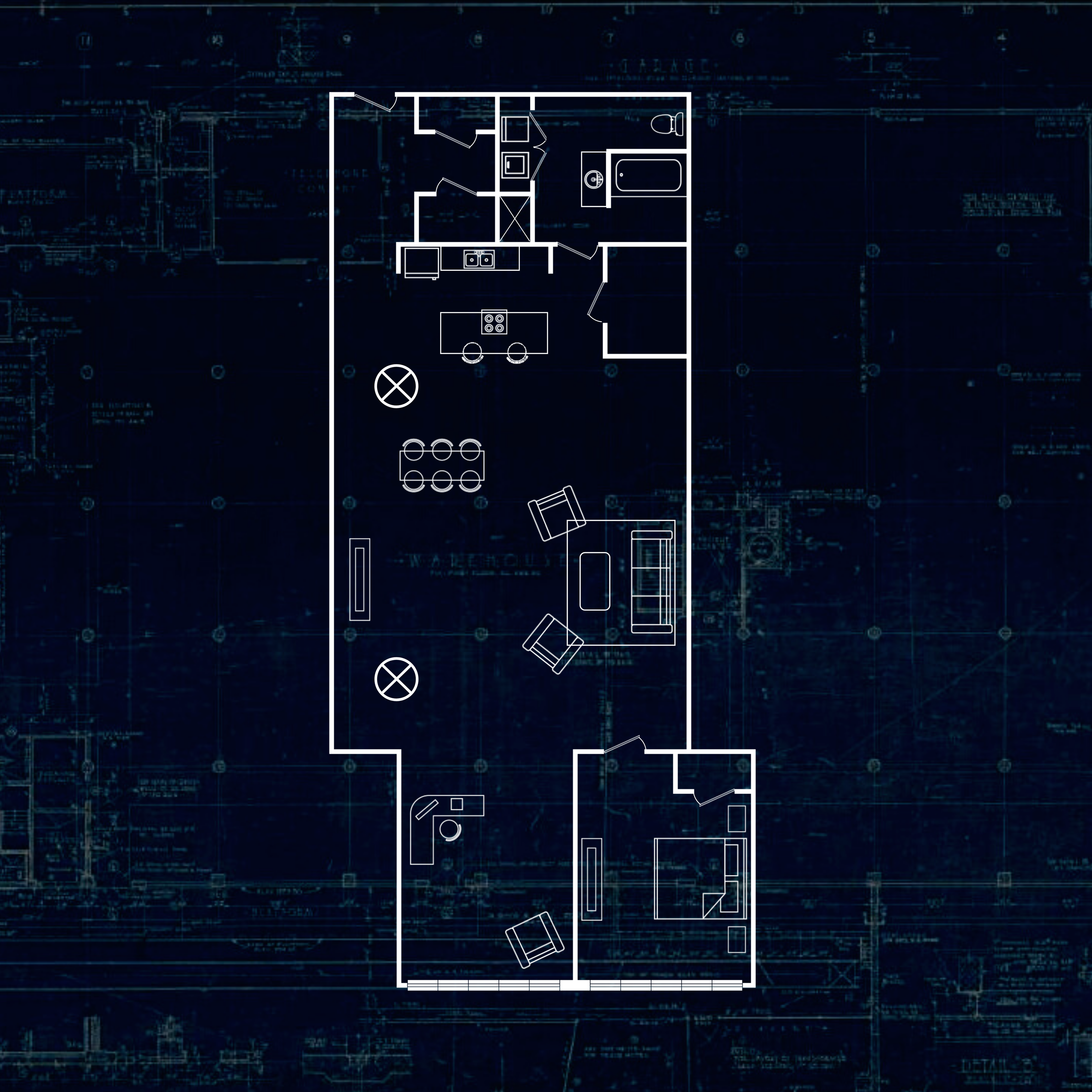 1 Bedroom + Study (The Switchboard)