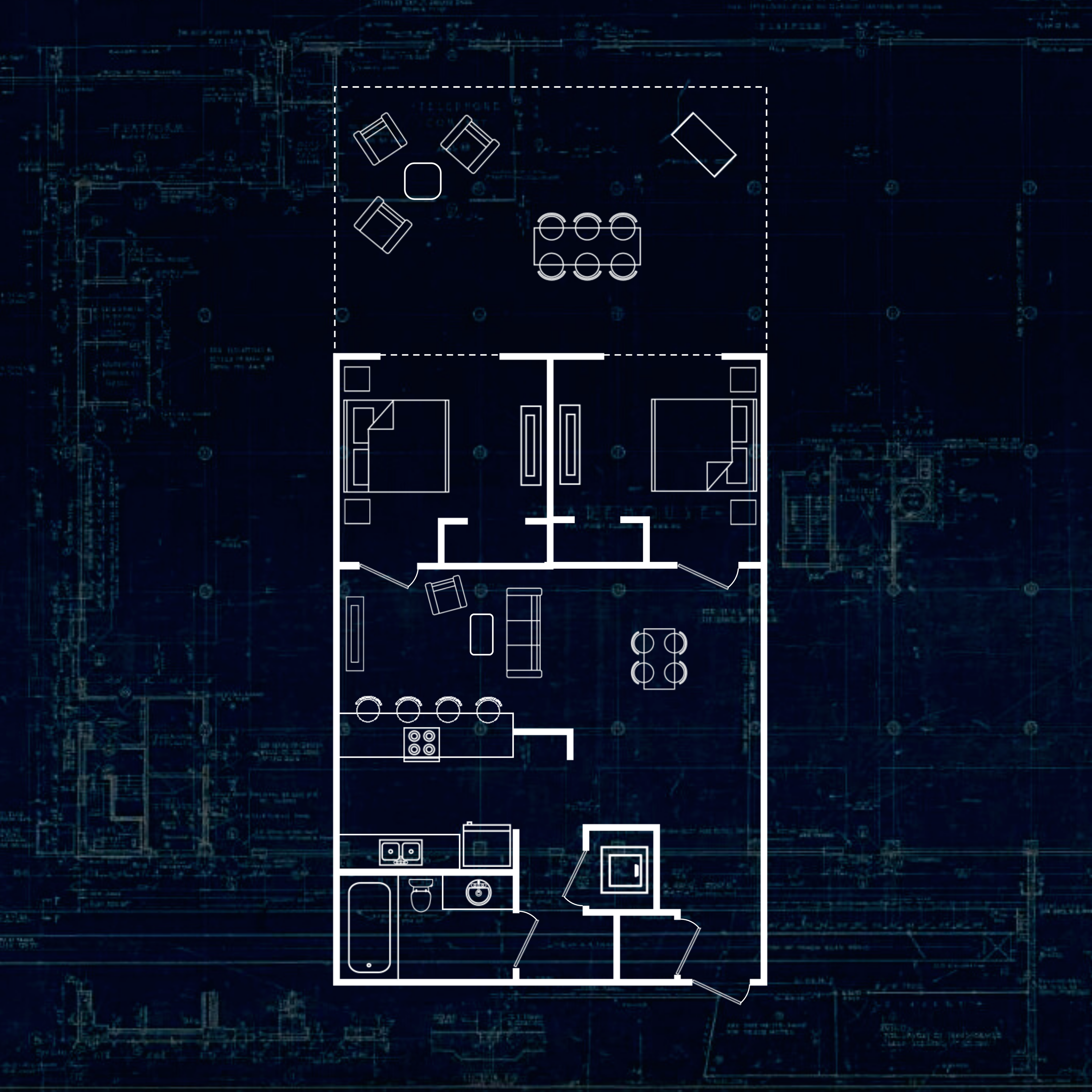 2 Bedroom + Courtyard (The Vox I)
