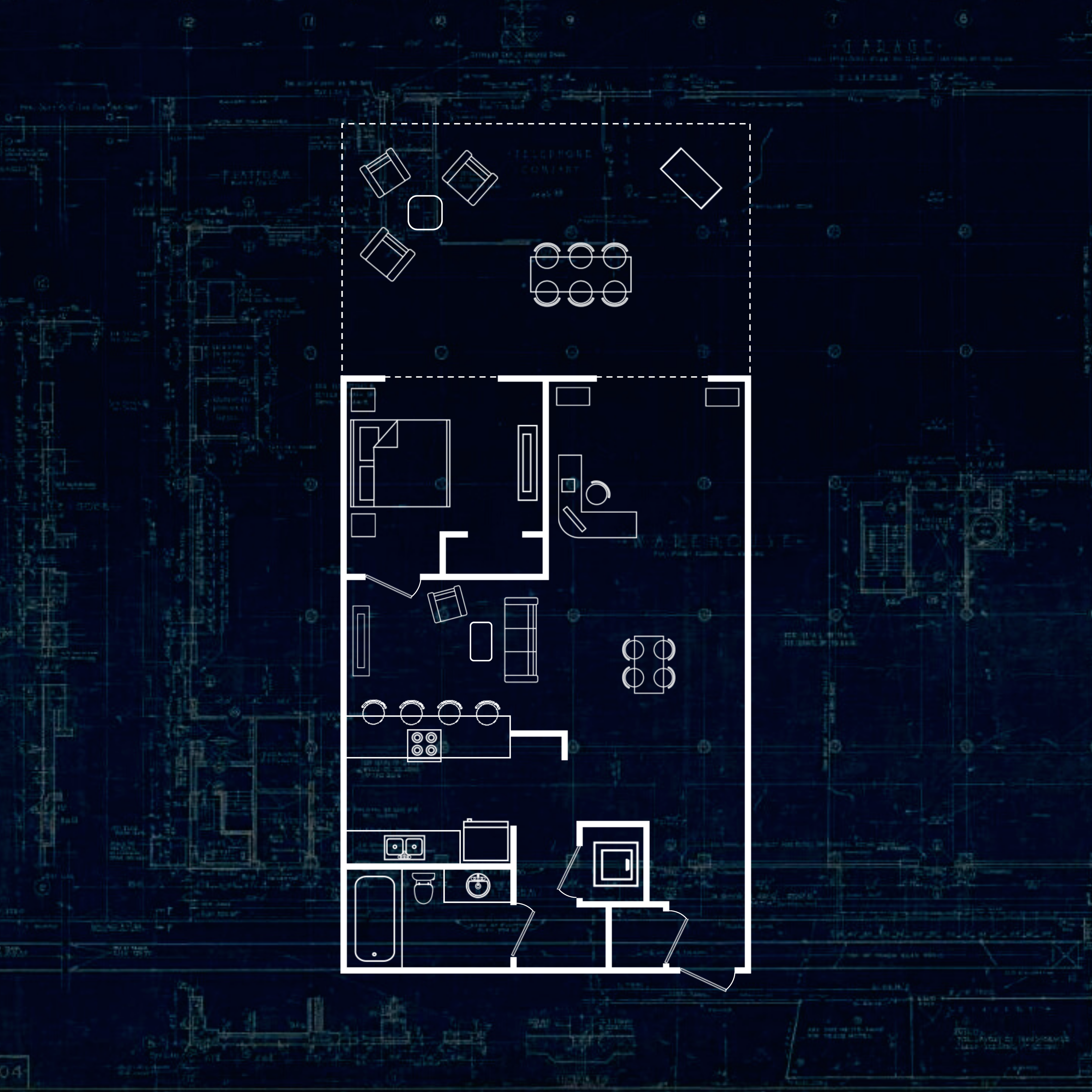 1 Bedroom + Courtyard (The Atex)