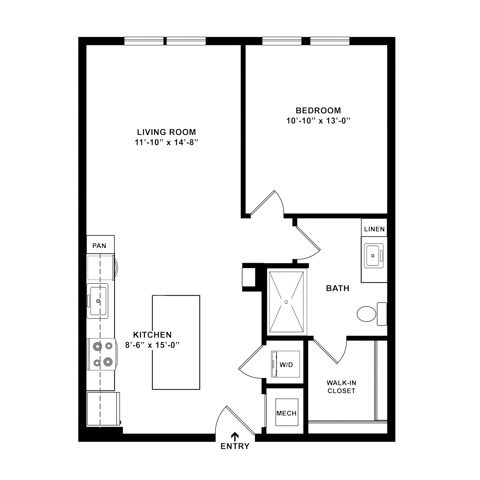 The Gallant 2D with dimensions