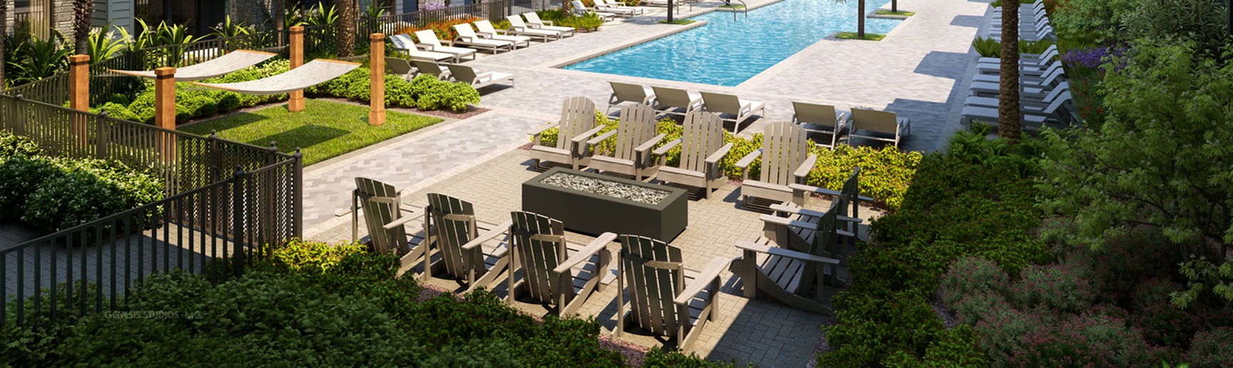 Addison Longwood social fire pit