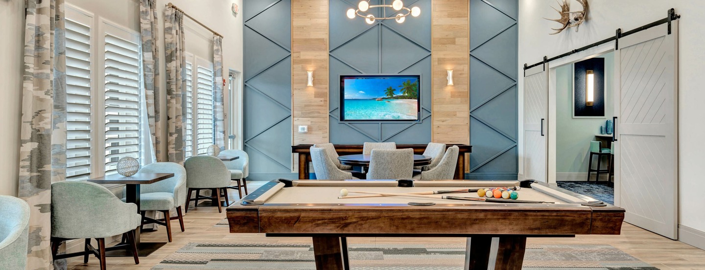 Charleston Wesley Chapel clubhouse game room