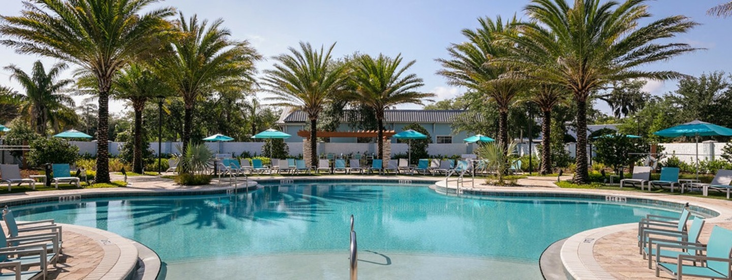 Enclave 3230 pool area and firepit