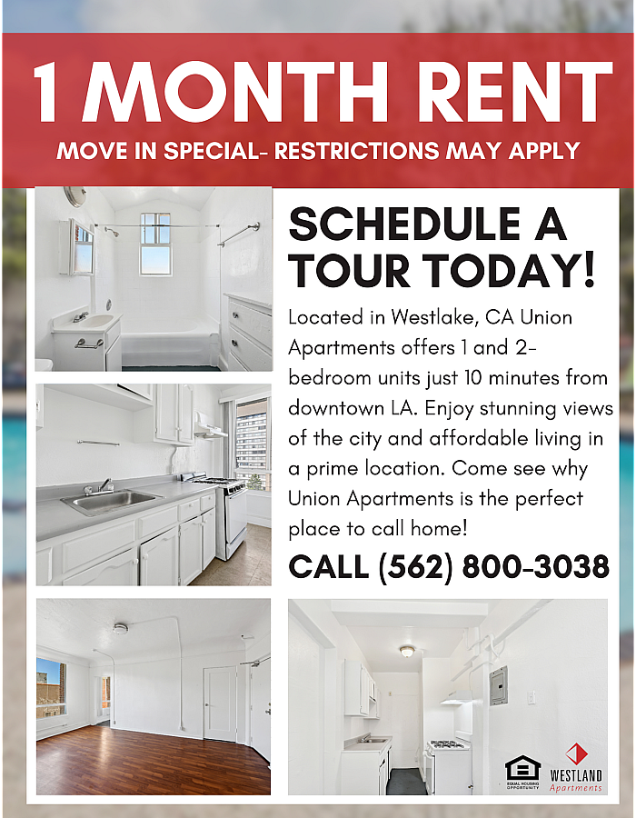 1 month free of rent: Call us for more information