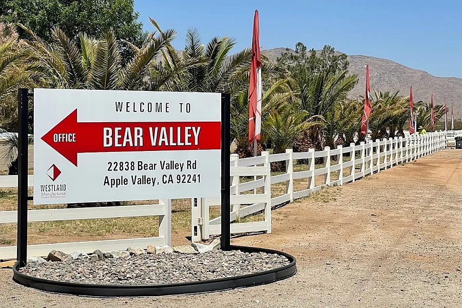 Bear Valley Mobile Park Entrance