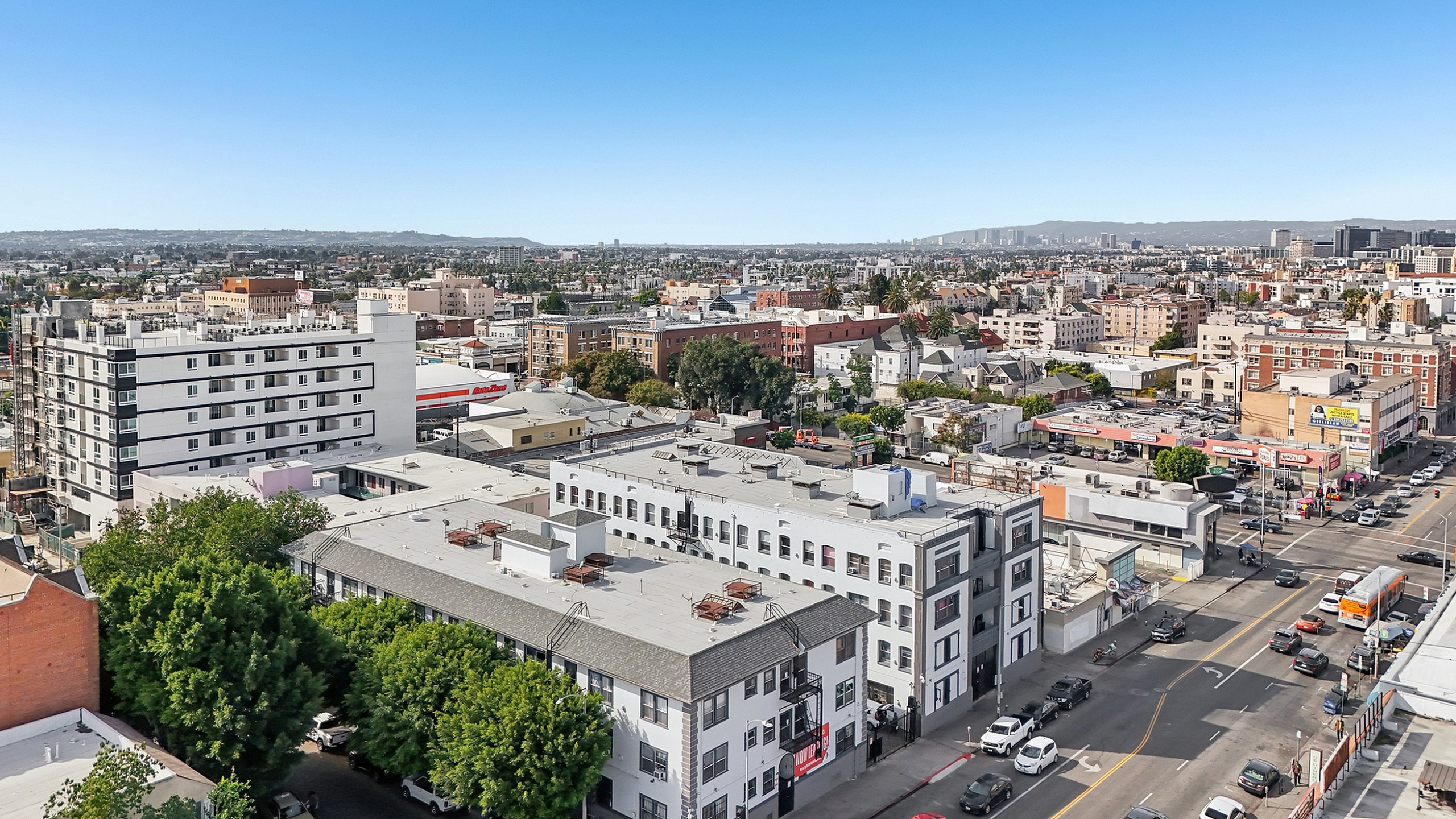 Breathtaking cityscape view from an elevated perspective, showcasing vibrant urban living and panoramic skyline vistas.