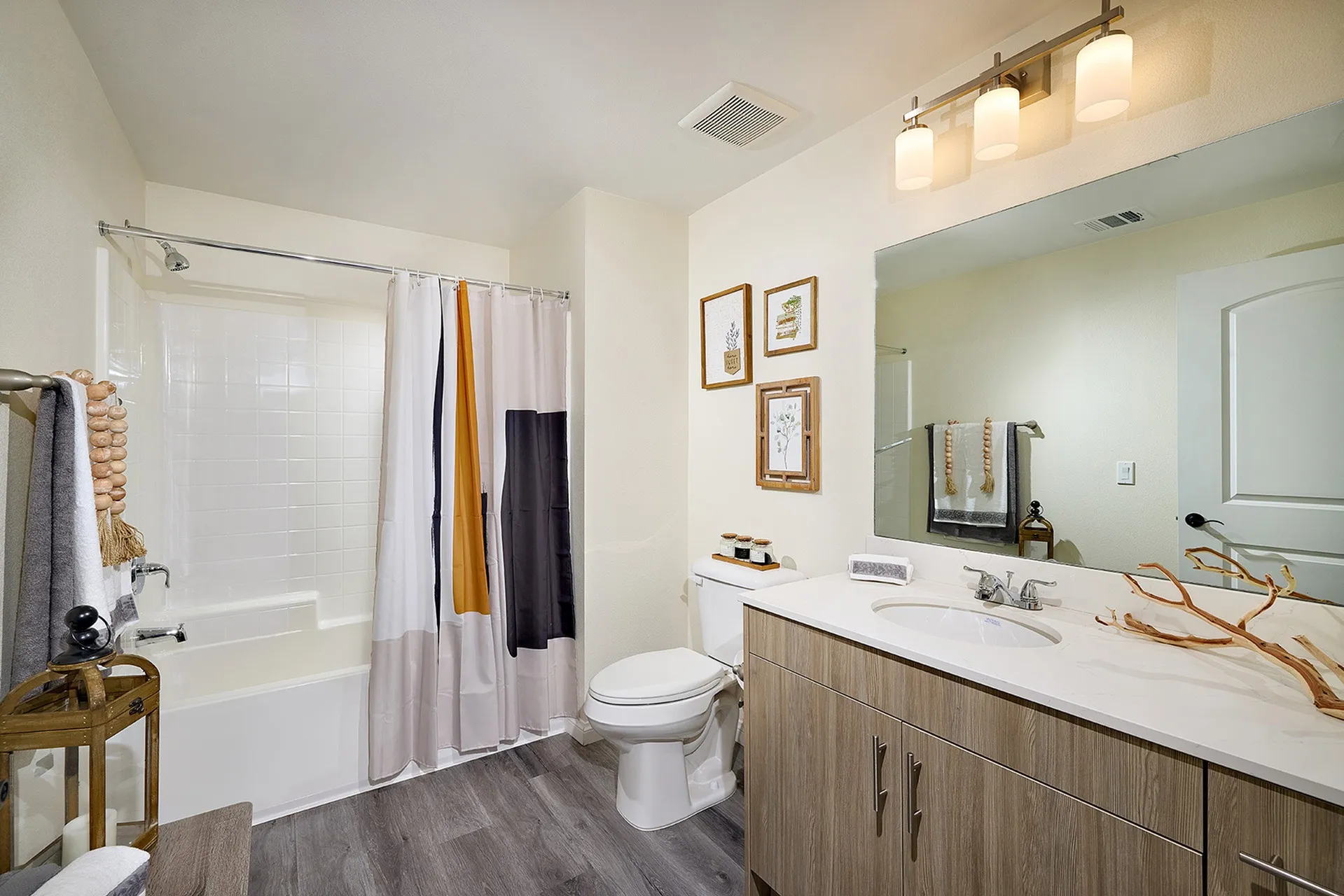 spacious bathroom