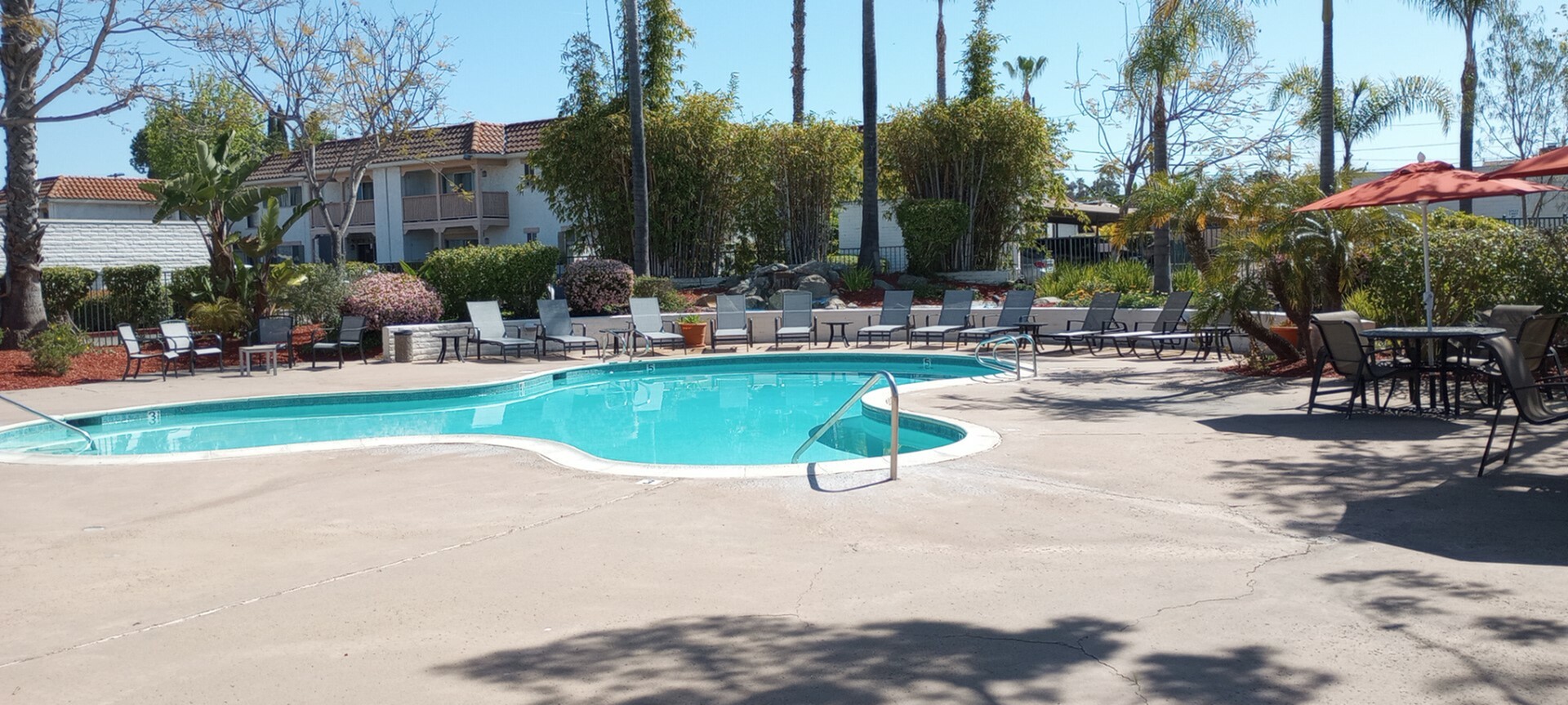 pool area with lounge seating