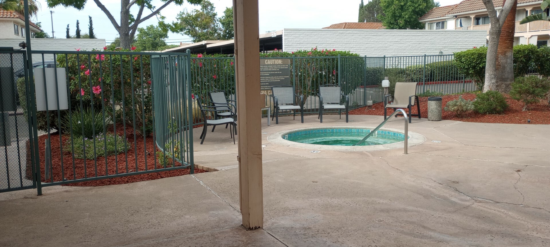 hot tub in pool area