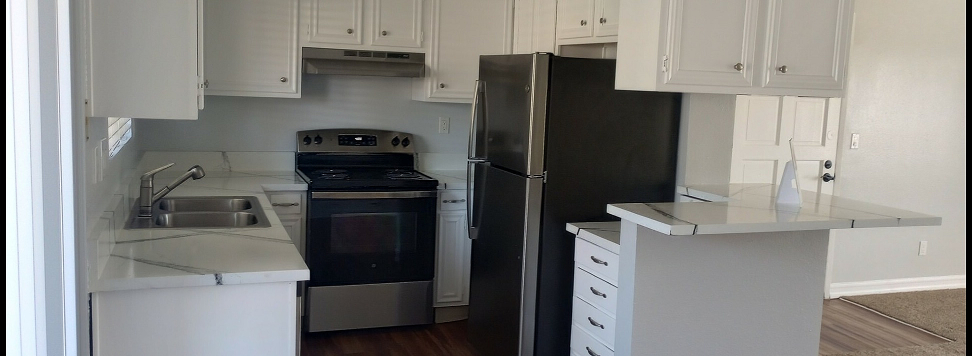 kitchen with stainless steel appliances