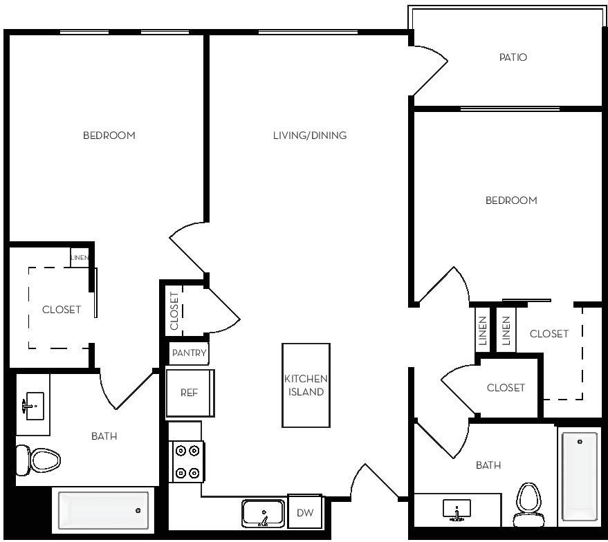 B2.2 - 2x2 - 1041 sqft