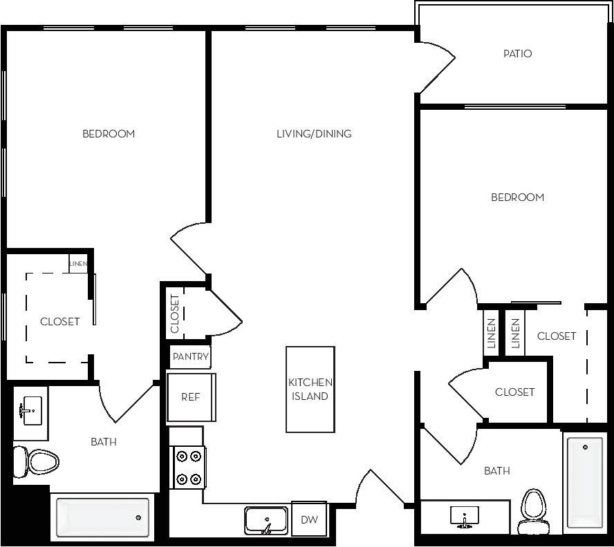 B2.3 - 2x2 - 1079 sqft