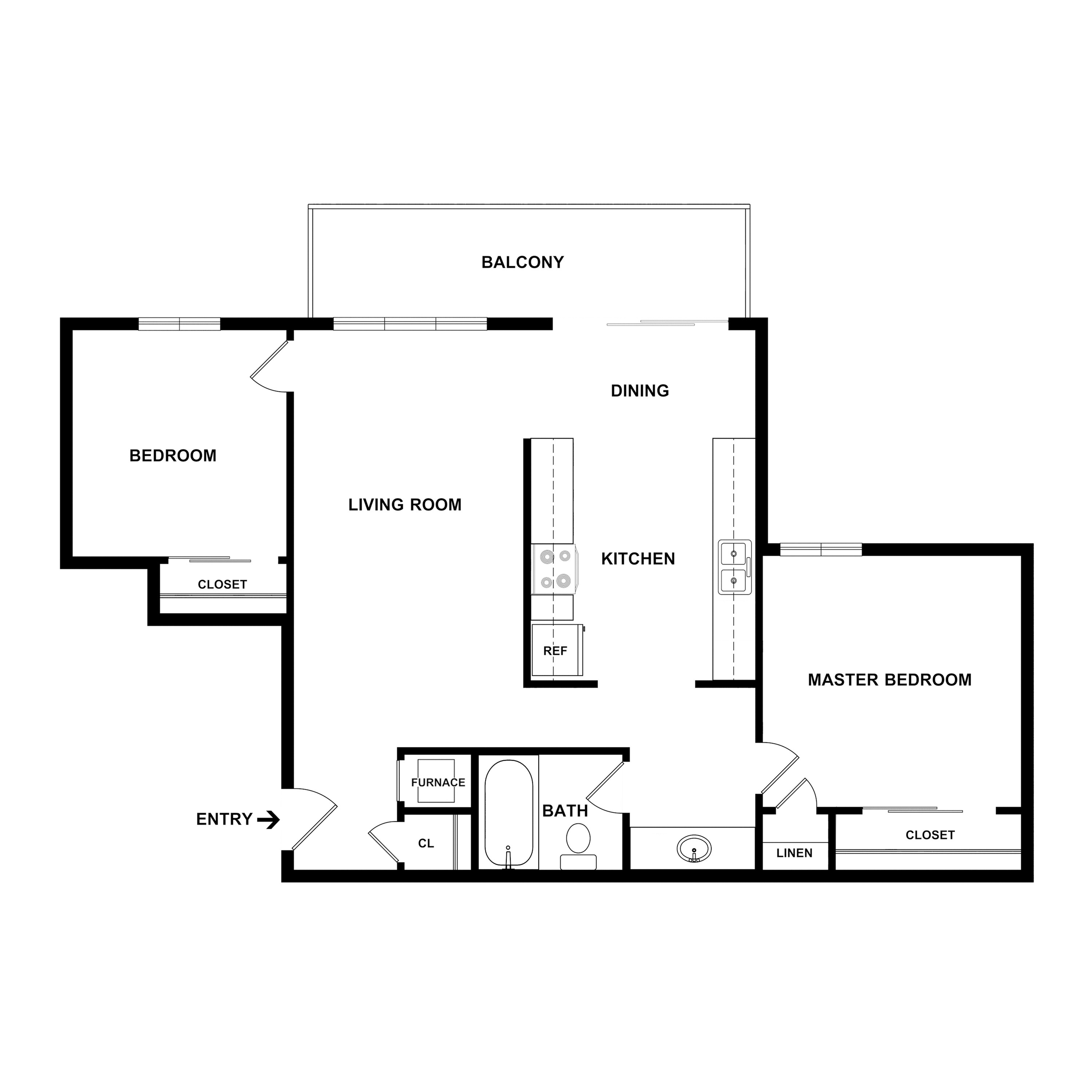2x1 2 Bed Apartment Villa Del Mar Apartments