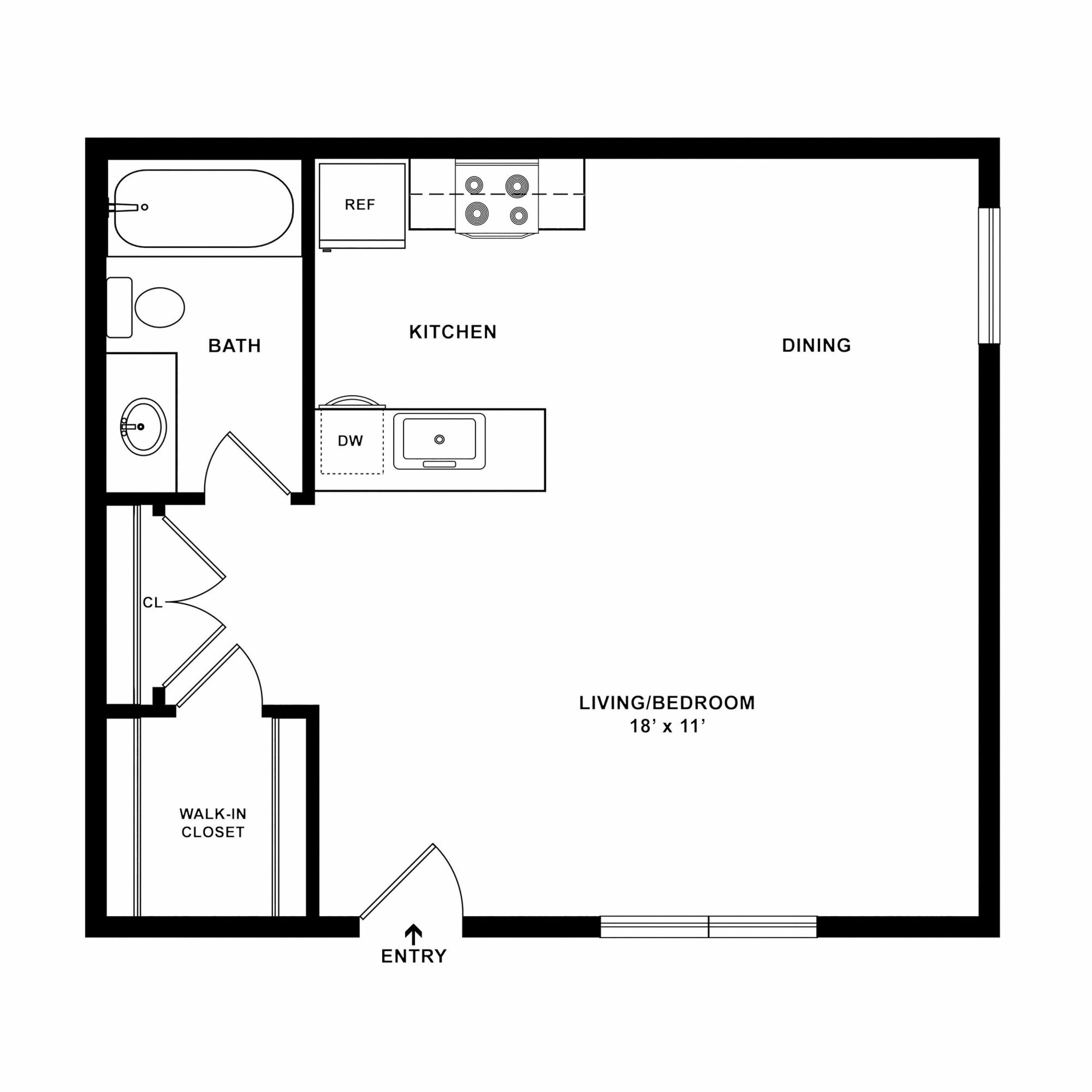 2D Studio Floor Plan