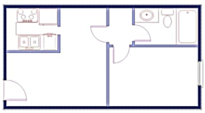 One Bed One Bath 500SF