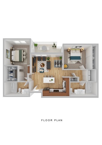 A3 - 1x1 - 684 sqft